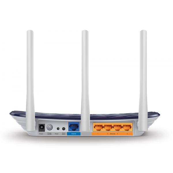 TP-Link AC750 router wireless Fast Ethernet Dual-band (2.4 GHz/5 GHz) Nero, Bianco [ARCHERC20]