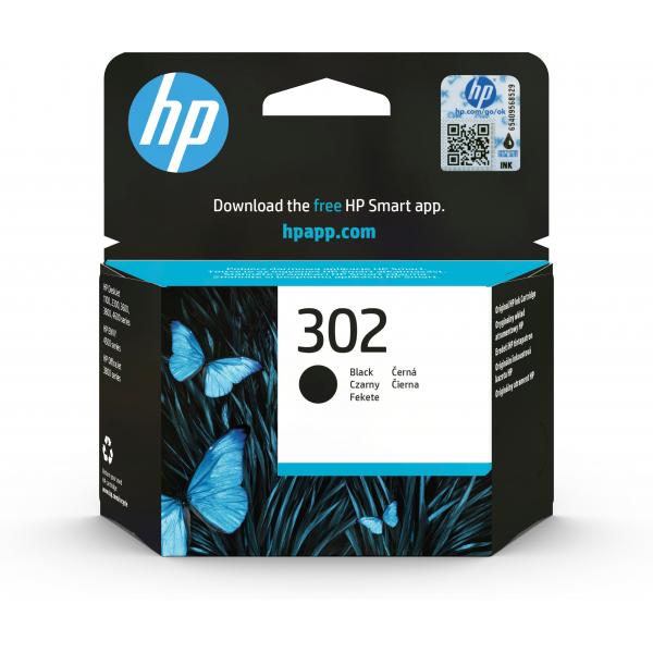 HP CART INK NERO 302 PER DJ2130/1110 OJ3830/4650 ENVY4520 TS [F6U66AE]