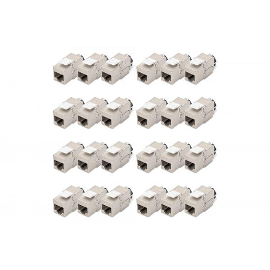 Digitus CAT 6A Keystone Jack - shielded tool free connection - set 24 pcs [DN-93617-24]