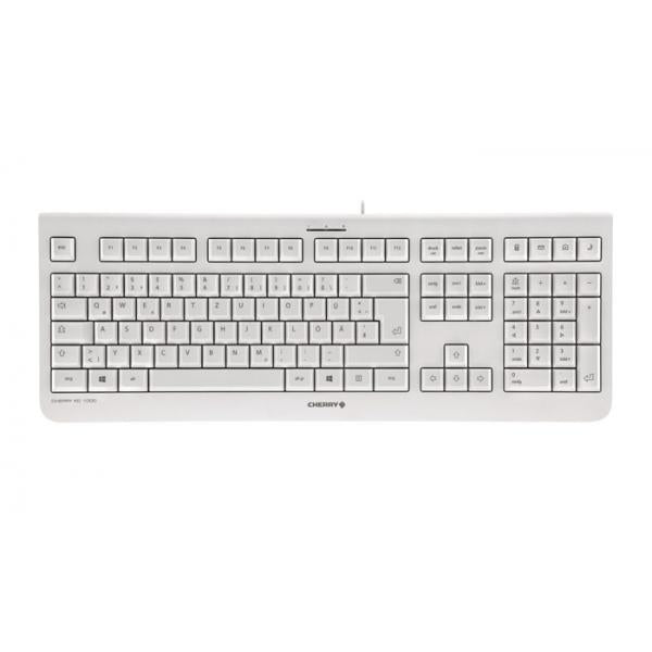 Cherry KC 1000 - Keyboard - Corded - AZERTY - Gray [JK-0800BE-0]