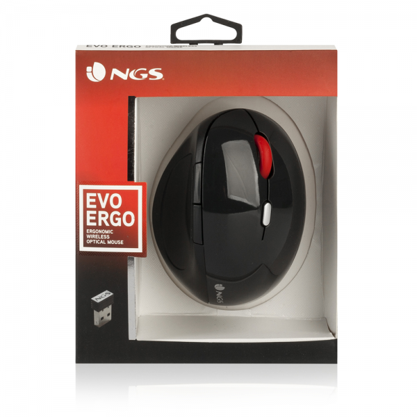 NGS MOUSE WIRELESS ERGONOMICO LUCIDO [EVOERGO]