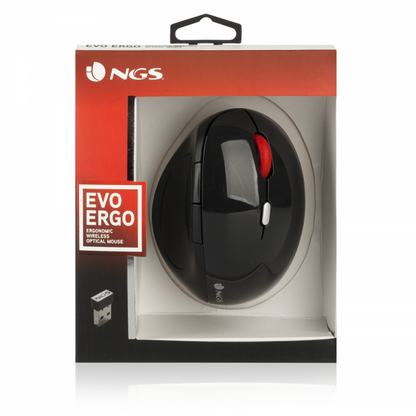 NGS WIRELESS ERGONOMIC MOUSE POLISHED [EVOERGO]