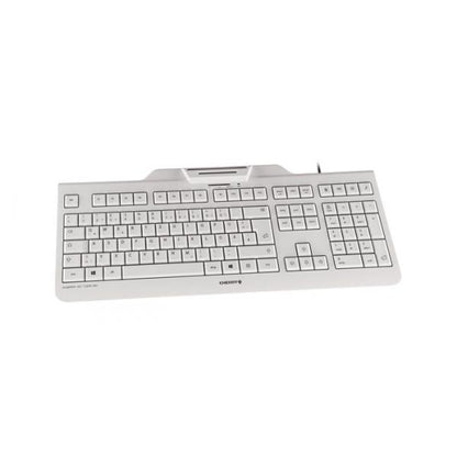 Cherry KC 1000 SC - Keyboard - Corded - AZERTY - White [JK-A0100BE-0]