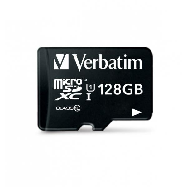 VERBATIM MICRO SDXC 128GB CLASSE 10 + ADATTATORE [44085]