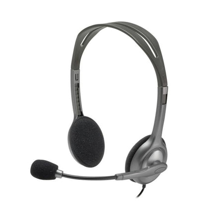 Logitech H111 Auricolare Cablato A Padiglione Ufficio Grigio [981-000593]