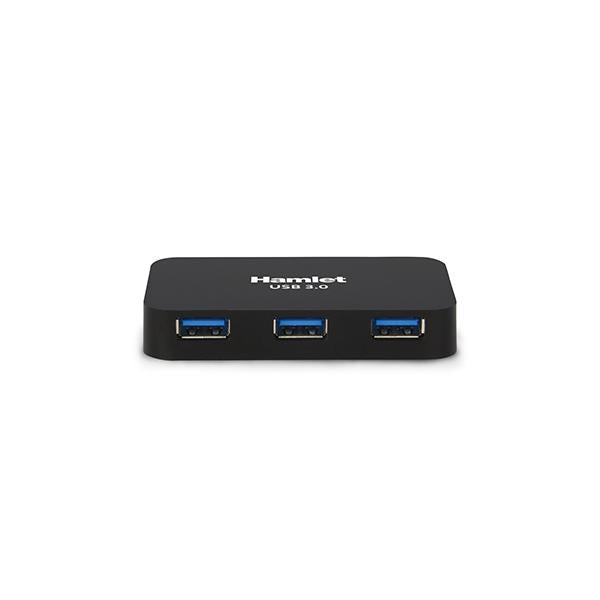 Hub USB 3.0 de 4 puertos Hamlet de 5 Gbps [XHUB430BK]