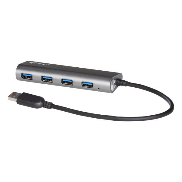 i-tec Metal U3HUB448 hub di interfaccia USB 3.2 Gen 1 (3.1 Gen 1) Type-A 5000 Mbit/s Grigio [U3HUB448]