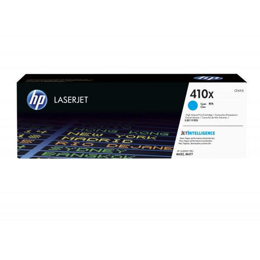 HP TONER CYAN 5000PAG FOR LJ PRO M452 M477, 410X [CF411X]