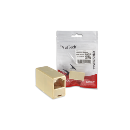 Vultech Adattatore Femmina-Femmina RJ45 [SN20701]