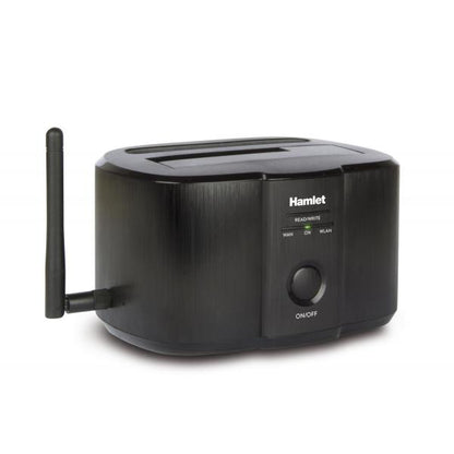 Hamlet Wi-Fi Docking Station for 2.5'' or 3.5'' SATA hard disks [HXDDWIFI]