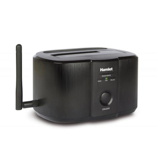 Hamlet Wi-Fi Docking Station per hard disk sata da 2,5'' o 3,5'' [HXDDWIFI]