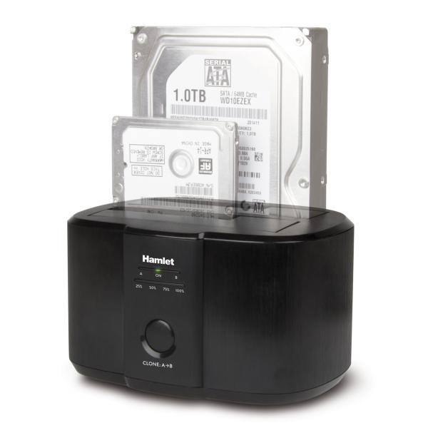 Hamlet USB 3.0 Docking Station per hard disk sata da 2,5'' o 3,5'' usb 3.0 [HXDD2535CLN]