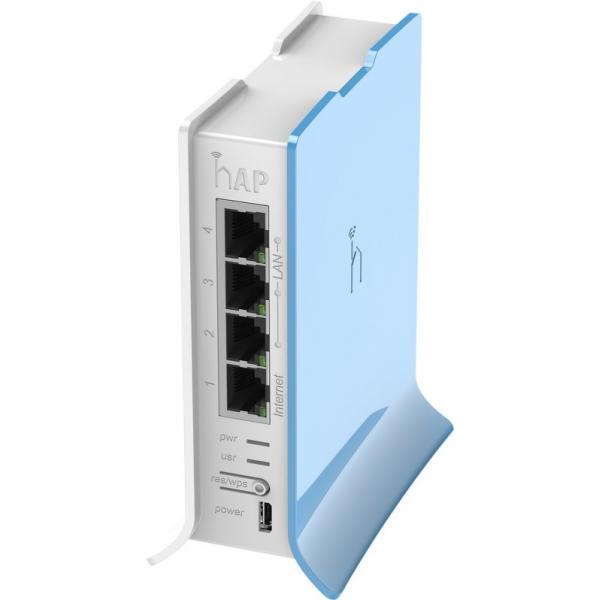 MikroTik, hAP lite TC, hAP Lite with 650MHz CPU, 32MB RAM, 4xLAN2.4Ghz 802.11b/g/n 2x2RouterOS L4, tower case, PSU RB941-2nD-TC [RB941-2nD-TC]