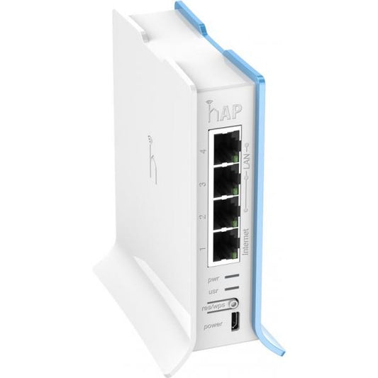 MikroTik, hAP lite TC, hAP Lite with 650MHz CPU, 32MB RAM, 4xLAN2.4Ghz 802.11b/g/n 2x2RouterOS L4, tower case, PSU RB941-2nD-TC [RB941-2nD-TC]