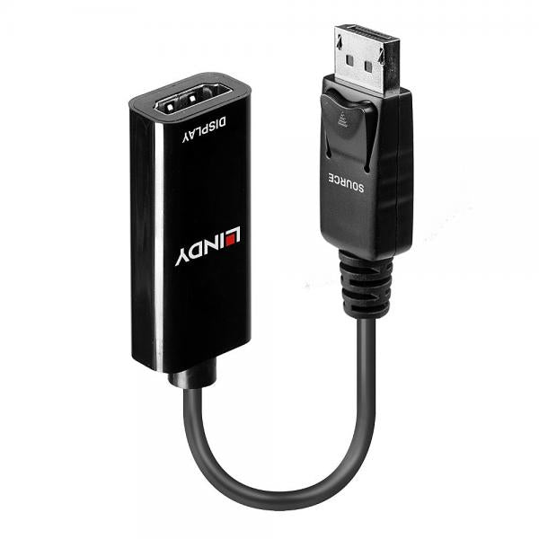 Lindy 41718 cavo e adattatore video 0,15 m DisplayPort HDMI Nero [LINDY41718]