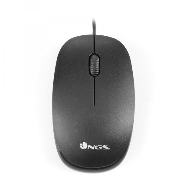 NGS MOUSE OTTICO 1000DPI USB 3 TASTI NERO [FLAME]