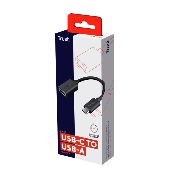 Trust 20967 USB Cable 0.09 m USB C USB A Black [20967] 