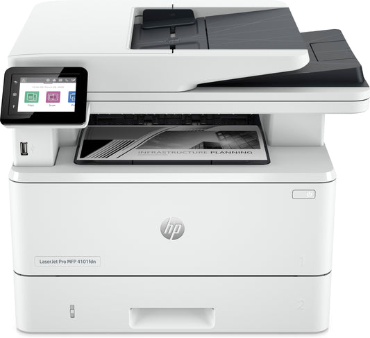 HP MULTIF. LASER A4 B/N, LASERJET PRO 4102FDW, SERIE 4000, 40PPM, ADF, FRONTE/RETRO, USB/LAN/WIFI, 4 IN 1 [2Z624F]