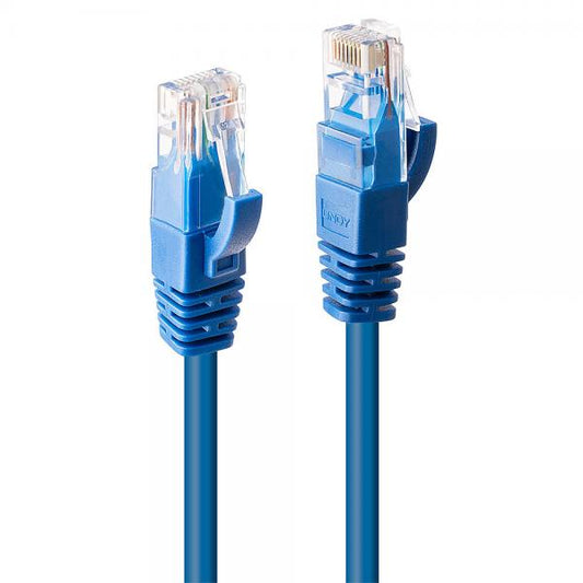 LINDY CAT. CABLE 6 U/UTP BLUE 0.3M [48015]