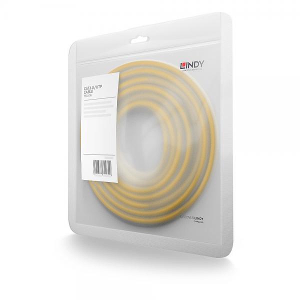 Lindy 48064 cavo di rete Giallo 3 m Cat6 U/UTP (UTP) [LINDY48064]