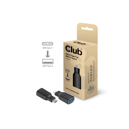 CLUB3D USB TYPE C 3.1 GEN 1 MALE TO USB 3.1 GEN 1 TYPE A FEMALE ADAPTER [CAA-1521]