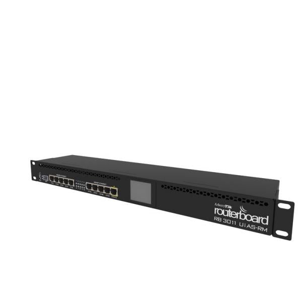 MikroTik, RouterBOARD 3011UiAS with Dual core CPU, 1GB RAM, 10xGbit LAN, 1xSFPRouterOS L5 RB3011UiAS-RM [RB3011UiAS-RM]