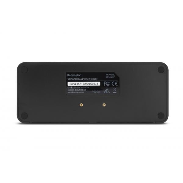 Kensington Docking station 2K doppia USB 3.0 5 GB/sec. SD3600 - HDMI/DVI-I/VGA - Windows [K33991WW]