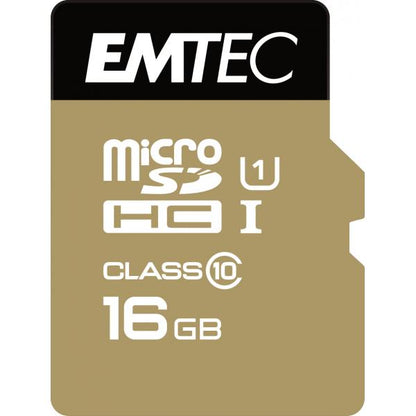 Emtec microSD Class10 Gold+ 16GB MicroSDHC Classe 10 [ECMSDM16GHC10GP]