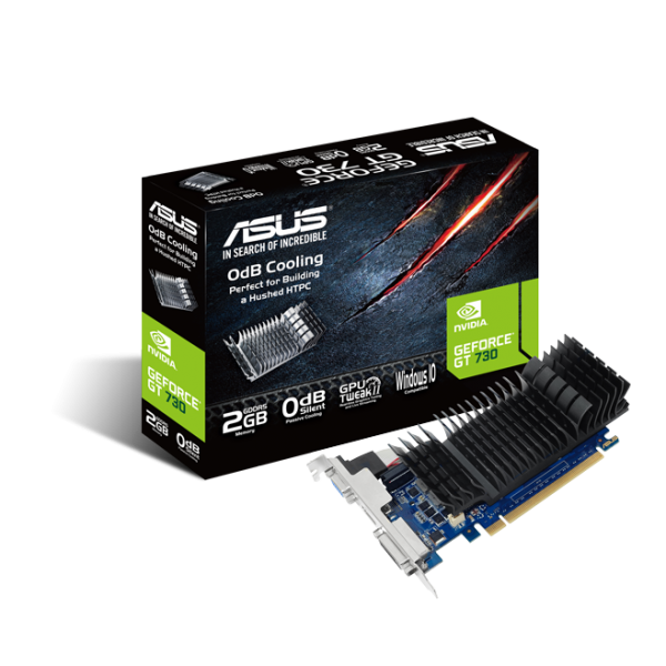 ASUS VGA GEFORCE GT 730, GT730-SL-2GD5-BRK, 2GB GDDR5, VGA/DVI/HDMI, 90YV06N2-M0NA00 [GT730-SL-2GD5-B]