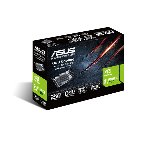 ASUS VGA GEFORCE GT 730, GT730-SL-2GD5-BRK, 2GB GDDR5, VGA/DVI/HDMI, 90YV06N2-M0NA00 [GT730-SL-2GD5-B]