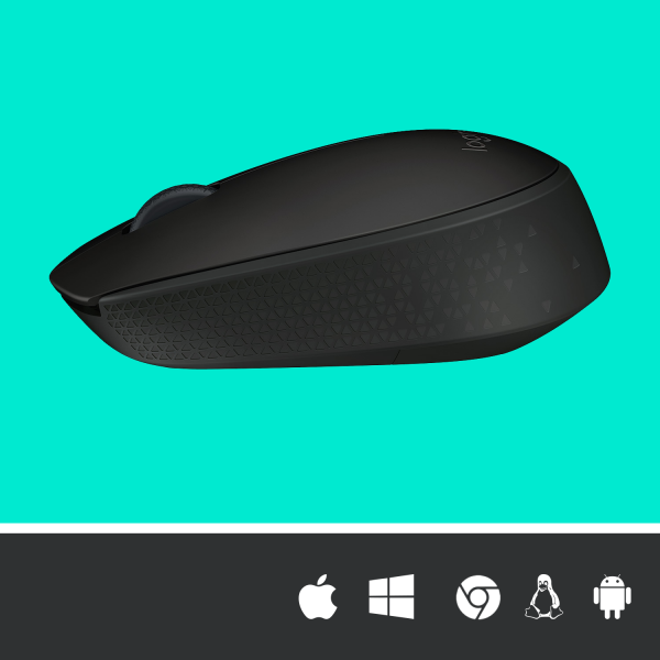 LOGITECH MOUSE WIRELESS OTTICO M171 NERO [910-004424]