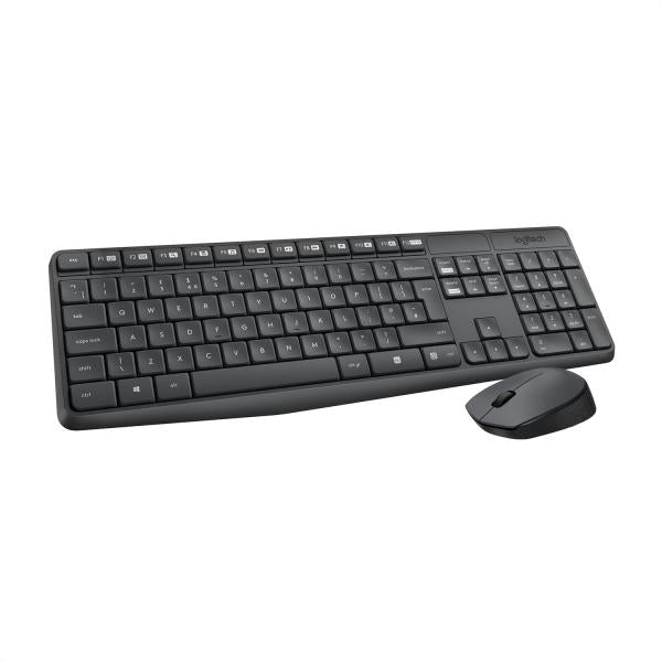 LOGITECH PAQUETE RATÓN + TECLADO INALÁMBRICO MK235 GRIS [920-007913]