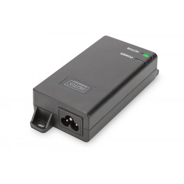 Inyector Digitus Gigabit Ethernet PoE+ - Pines de alimentación 802.3at: 4/5(+) - 7/8(-) - 30W [DN-95103-2]