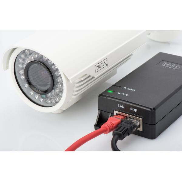 Digitus Gigabit Ethernet PoE+ Injector - 802.3at Power Pins:4/5(+) - 7/8(-) - 30W [DN-95103-2]