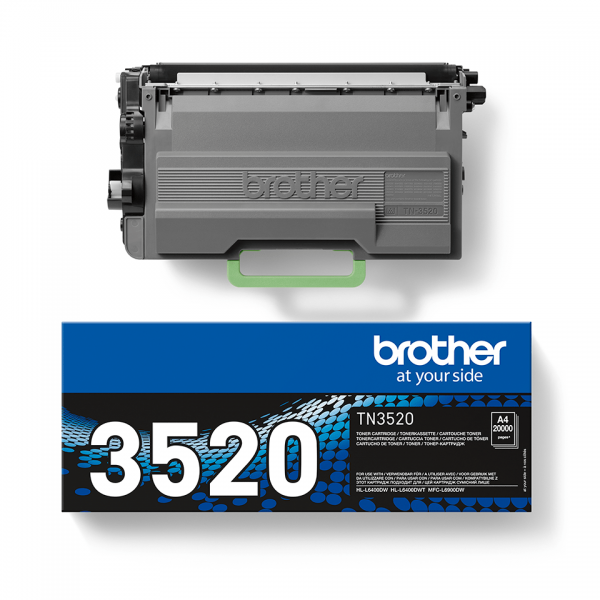 Brother TN-3520 cartucho de tóner 1ud Original Negro [TN3520]