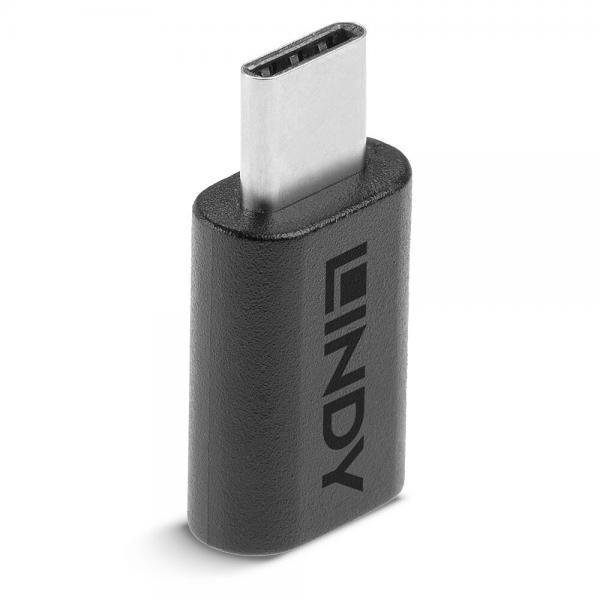 LINDY ADATTATORE USB 2,0 TIPO C / MICRO-B [41896]