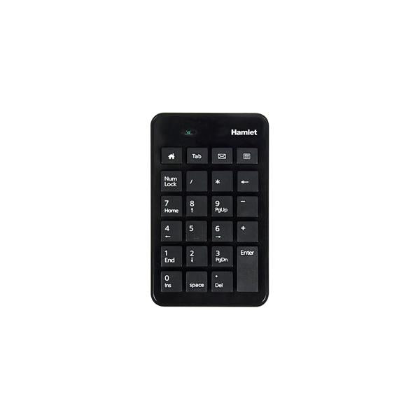 Hamlet Numeric Keypad tastierino numerico usb 2.0 nero [XKPADUBK]