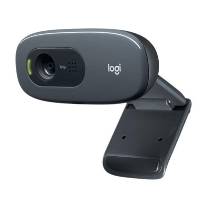 LOGITECH WEBCAM HD C270 USB 3MPX 1280X720 FLUID CRYSTAL MICROFONO INCORPORATO CLIP FISSAGGIO RILEVAMENTO AUTOMATIVO VOLTO E MOVIMENTO [960-001063]