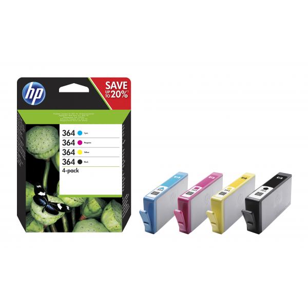 HP CART INK MULTICOLOR (BK + C + M + Y) N.364 [N9J73AE]