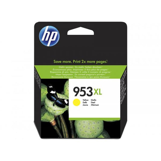 HP 953XL Yellow Original Ink Cartridge cartuccia d'inchiostro Giallo 20 ml [F6U18AE#BGX]