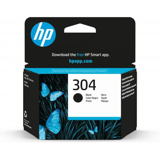 Cartucho de tinta original HP 304 negro [N9K06AE#UUS]