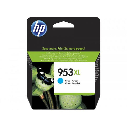 HP 953XL Cyan Original Ink Cartridge cartuccia d'inchiostro Ciano 20 ml [F6U16AE#BGX]