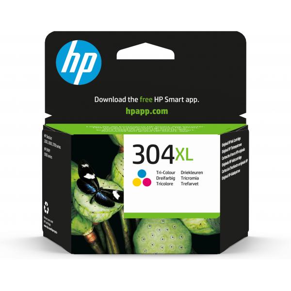 HP CART INK COLORE (C/M/Y) N.304XL PER DJ3720/3730 TS [N9K07AE]