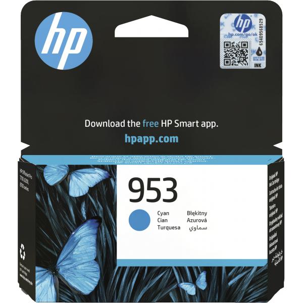 HP CART INK CIANO N.953 PER OJ PRO 8210/8710/8715/8720/8725/8730/8740 [F6U12AE]