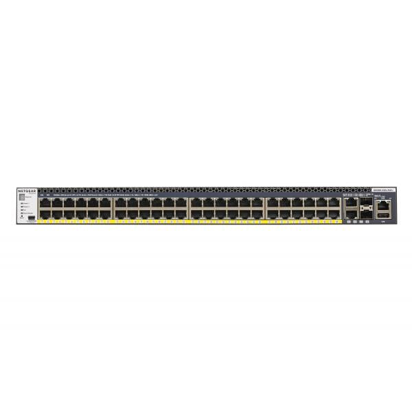 NETGEAR M4300-52G-PoE+ 550W PSU Gestionado L2/L3/L4 Gigabit Ethernet (10/100/1000) Soporte Alimentación a través de Ethernet (PoE) 1U Negro [GSM4352PA-100NES]