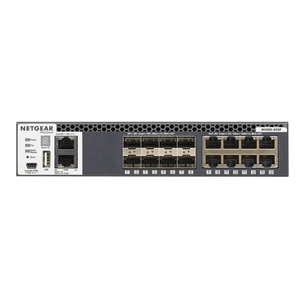 NETGEAR M4300-8X8F Gestito L3 10G Ethernet (100/1000/10000) 1U Nero [XSM4316S-100NES]