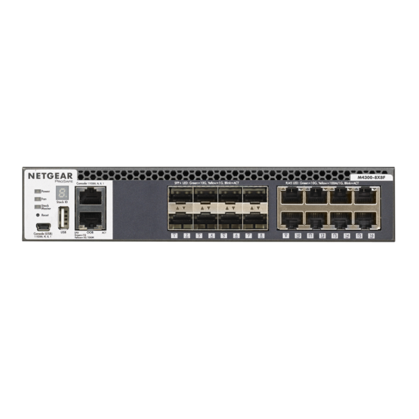 NETGEAR M4300-8X8F Managed L3 10G Ethernet (100/1000/10000) 1U Black [XSM4316S-100NES]