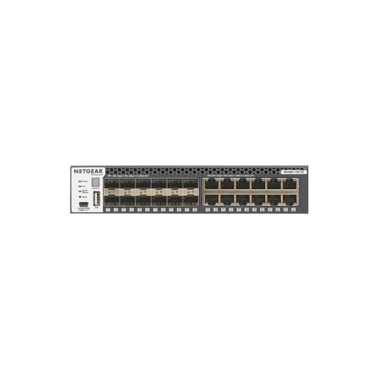 Netgear SWITCH - ProSAFE M4300-12X12F - 24 Port - Managed - Rack Mountable - No PoE+ [XSM4324S-100NES]