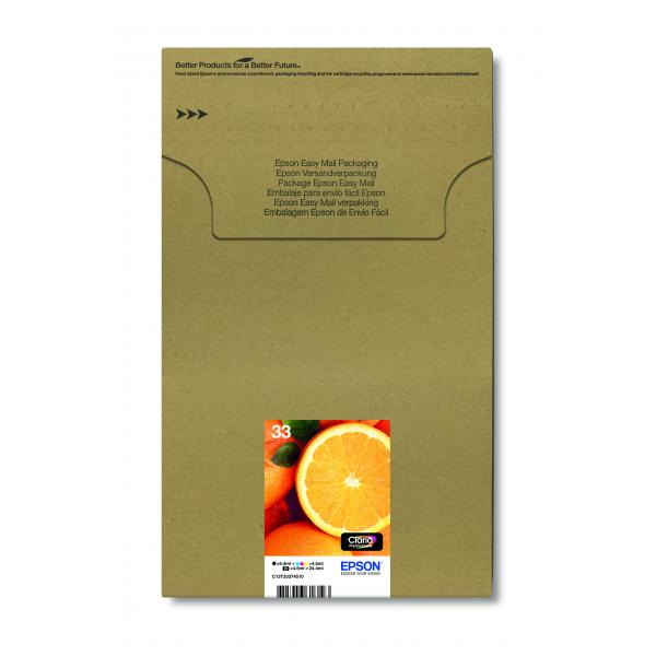 Epson Oranges Multipack 5-colours 33 Claria Premium Ink EasyMail Pack [C13T33374510]