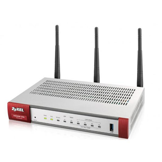 Zyxel USG20W-VPN-EU0101F router wireless Gigabit Ethernet Dual-band (2.4 GHz/5 GHz) Grigio, Rosso [USG20W-VPN-EU0101F]